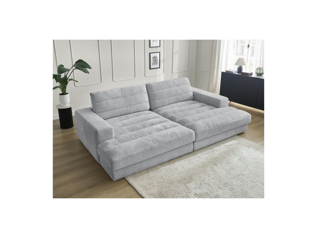Sierra - Canapé Droit Fixe 4 Places Assise Profonde - Tissu Texturé