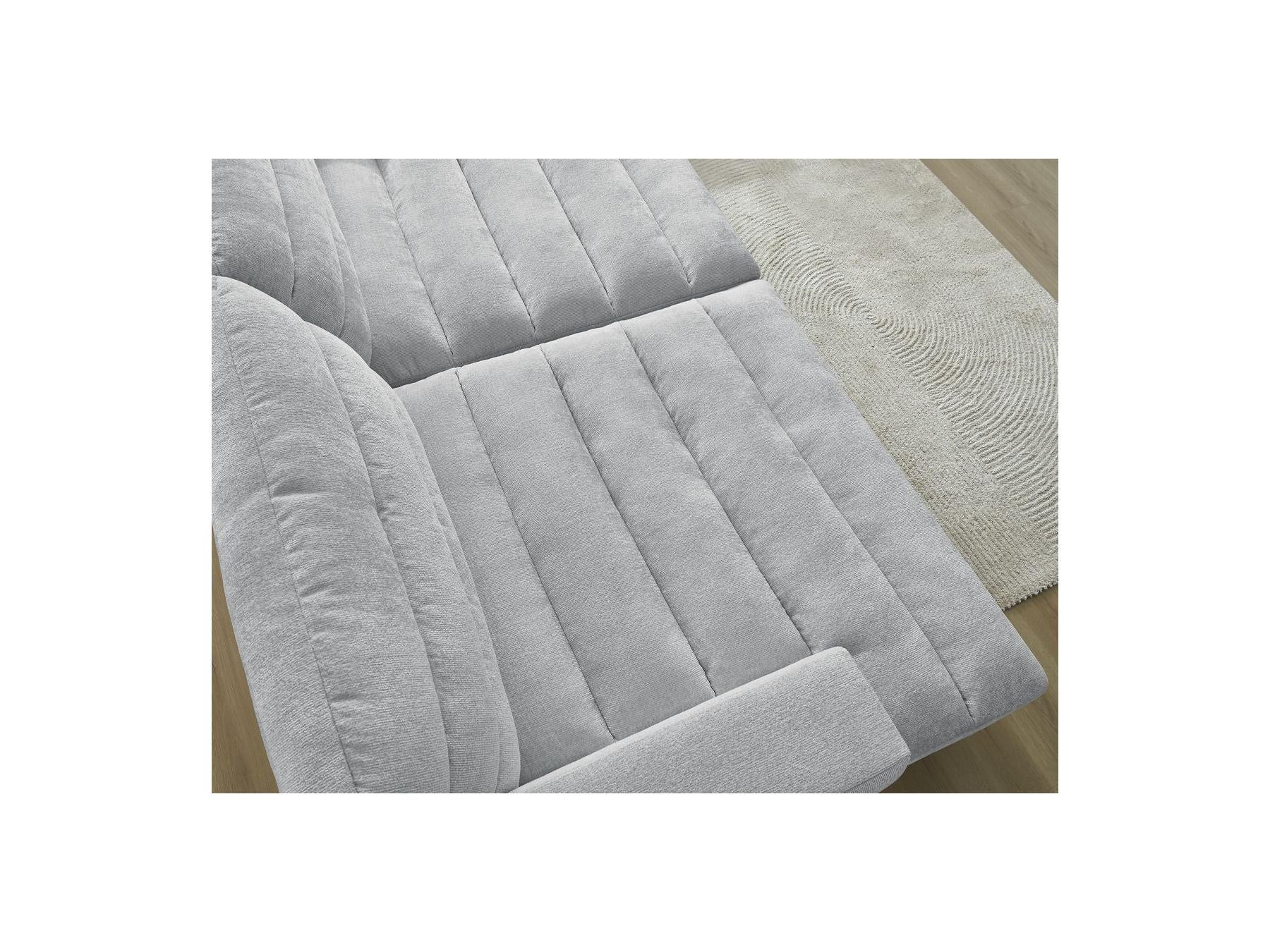Sierra - Canapé Droit Fixe 4 Places Assise Profonde - Tissu Texturé