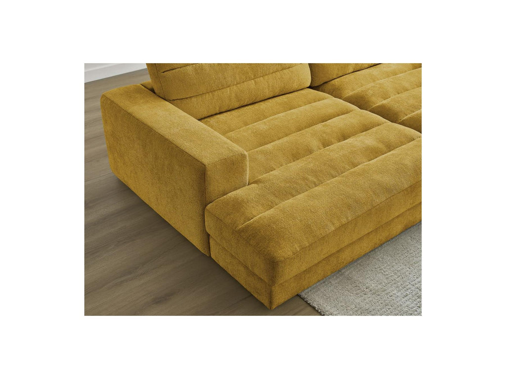 Sierra - Canapé Droit Fixe 4 Places Assise Profonde - Tissu Texturé