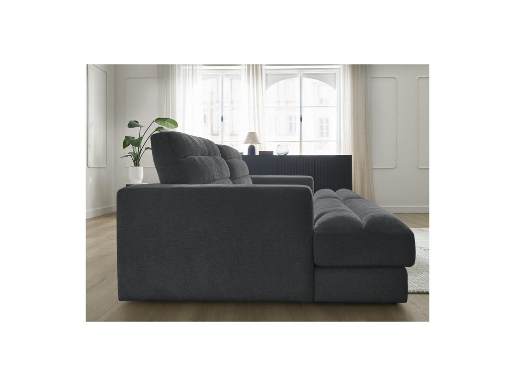 Sierra - Canapé Droit Fixe 4 Places Assise Profonde - Tissu Texturé