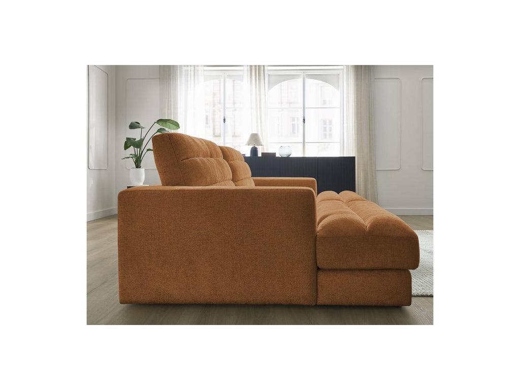 Sierra - Canapé Droit Fixe 4 Places Assise Profonde - Tissu Texturé