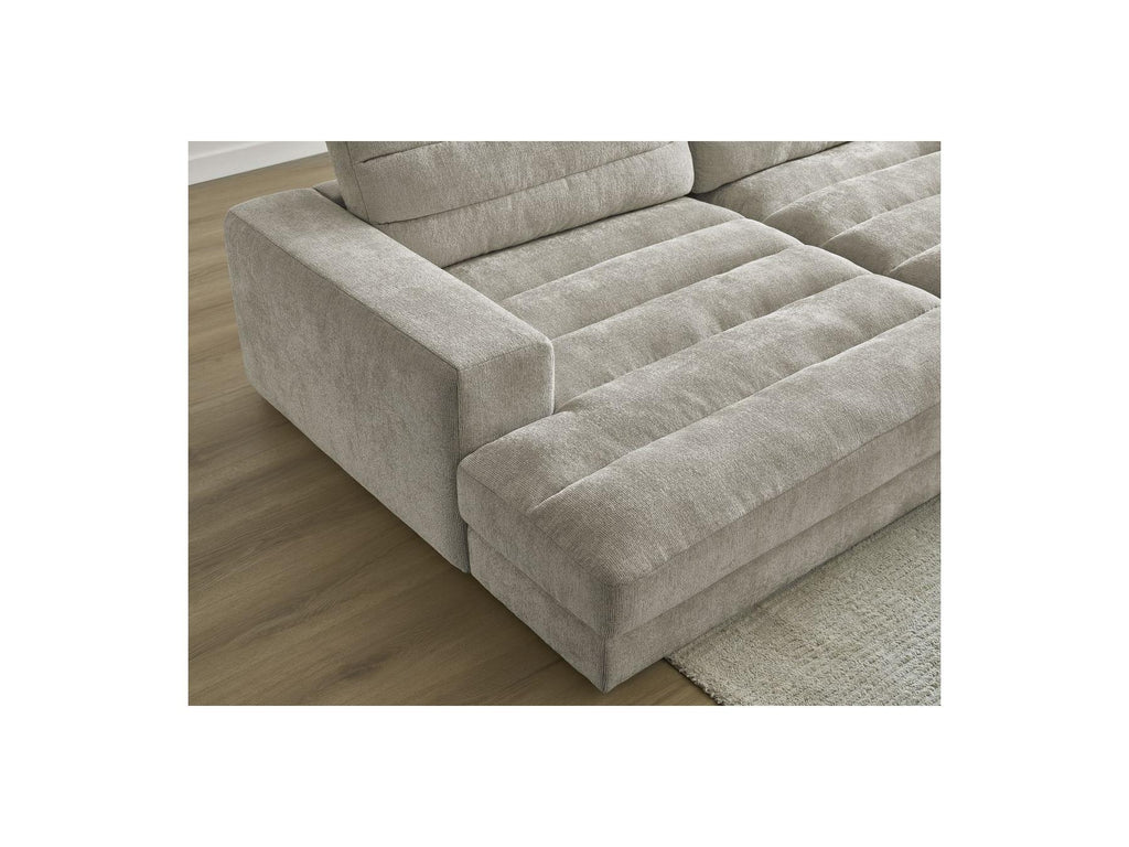Sierra - Canapé Droit Fixe 4 Places Assise Profonde - Tissu Texturé