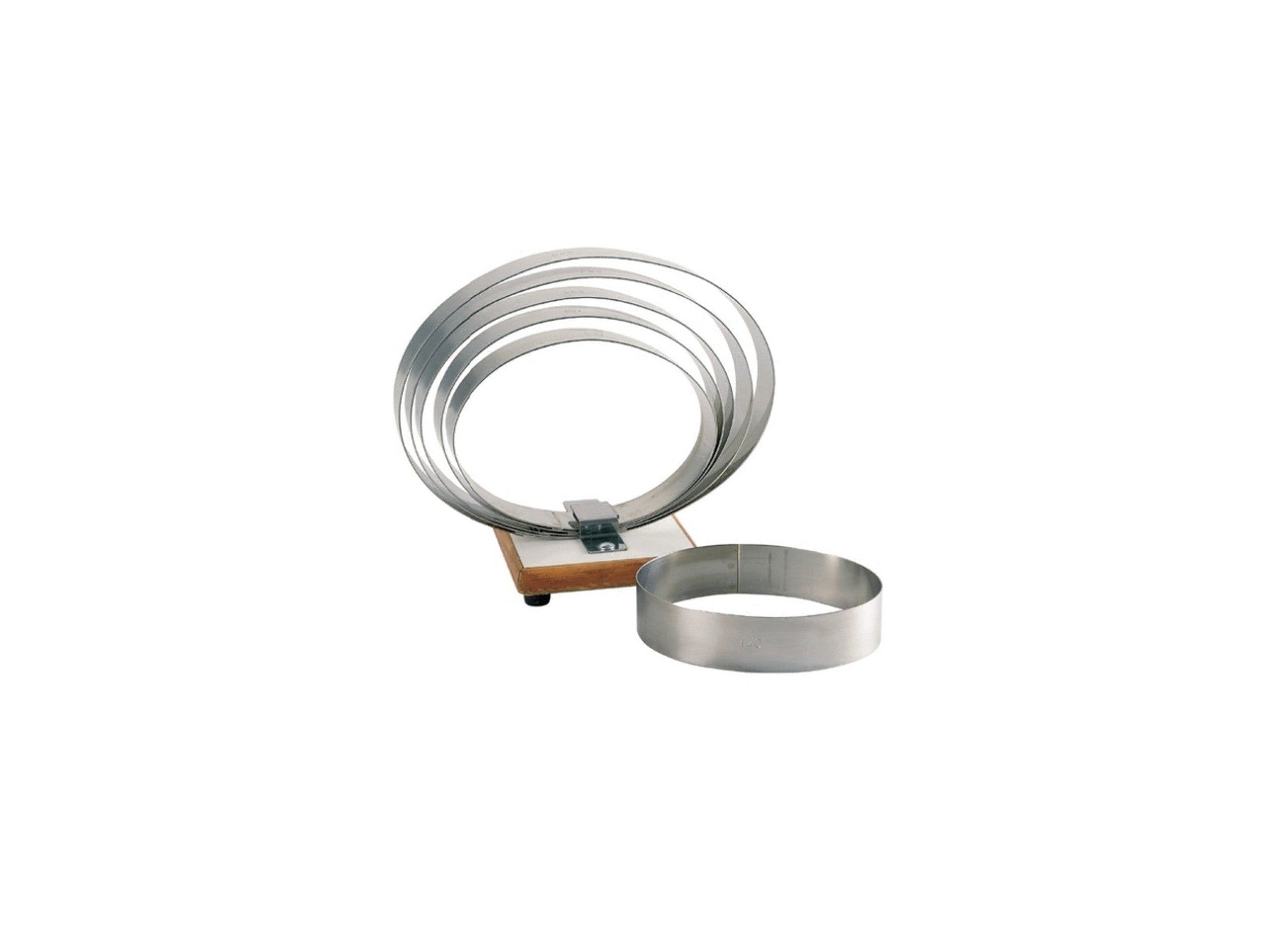 Cercle À Pâtisserie Ovale En Inox - 16 Cm - H. 4.5 Cm