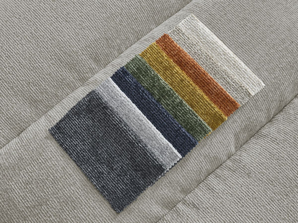 Sierra - Canapé D'Angle Fixe - Tissu Texturé - Angle Droit