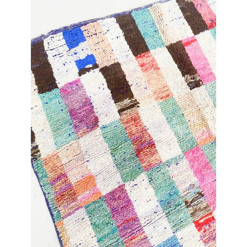 Tapis Berbère Marocain Boujaad - Multicolore