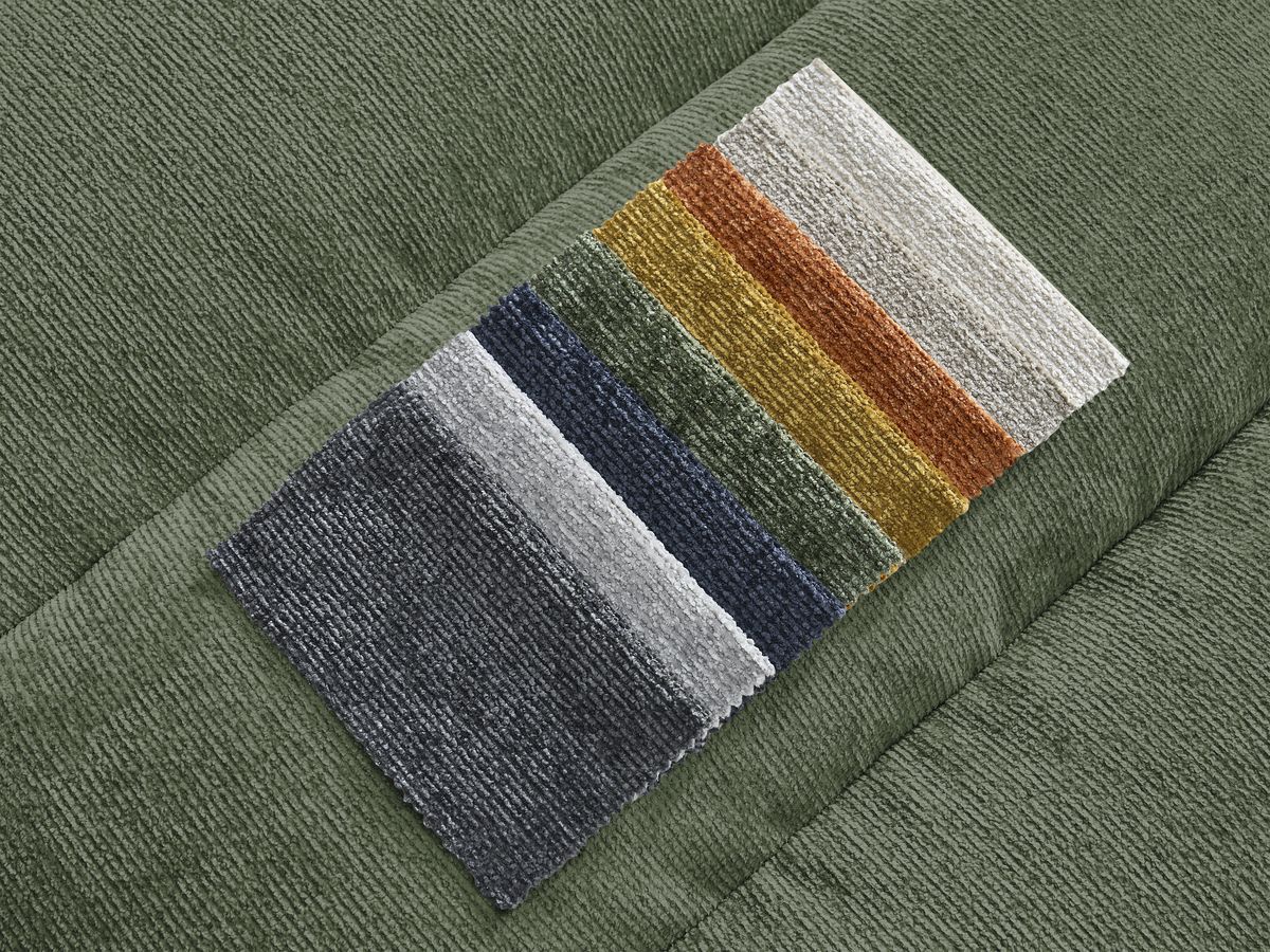 Sierra - Canapé D'Angle Fixe - Tissu Texturé - Angle Droit