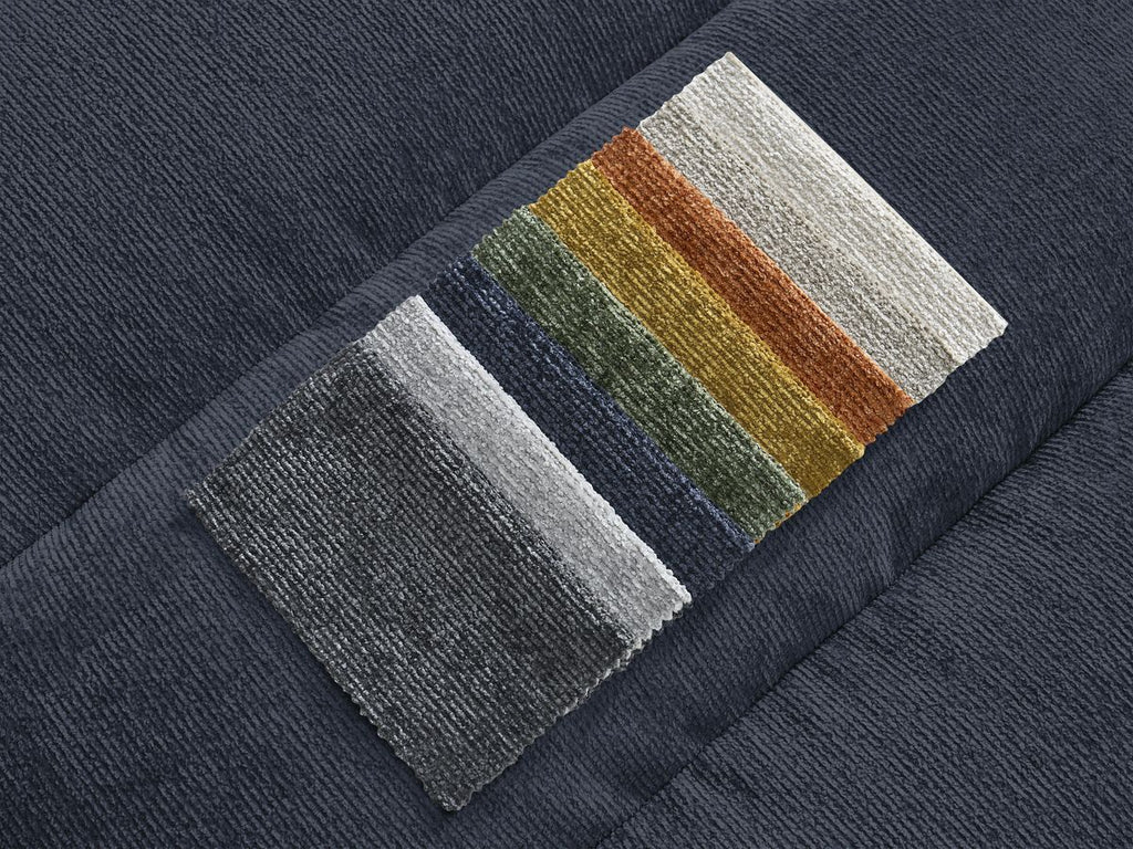 Sierra - Canapé D'Angle Fixe - Tissu Texturé - Angle Droit