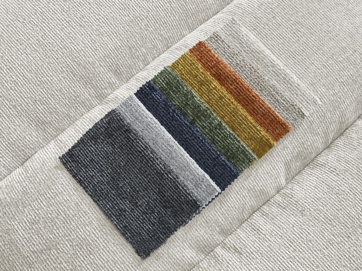 Sierra - Canapé D'Angle Fixe - Tissu Texturé - Angle Droit