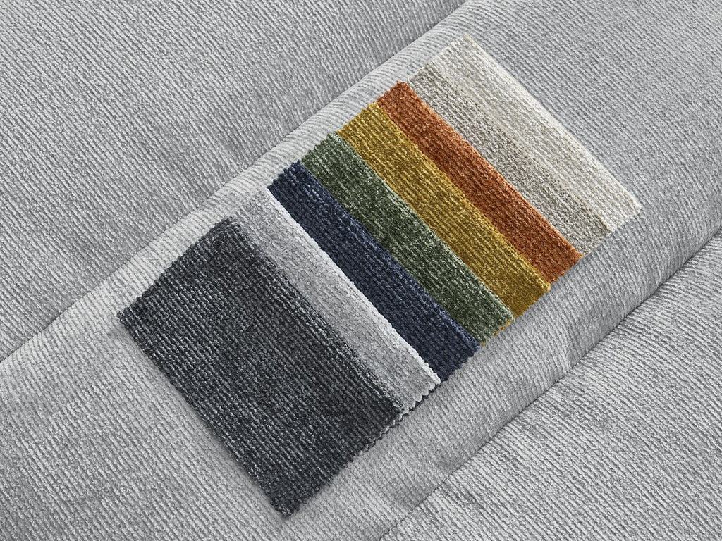 Sierra - Canapé D'Angle Fixe - Tissu Texturé - Angle Droit