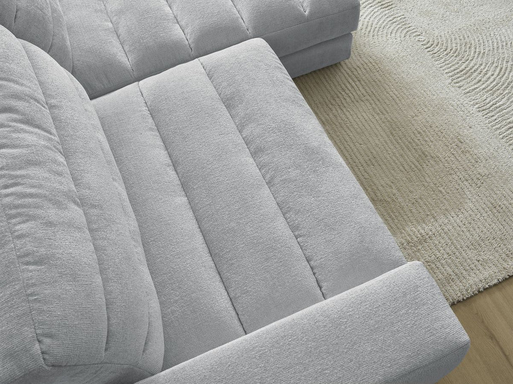 Sierra - Canapé D'Angle Fixe - Tissu Texturé - Angle Droit