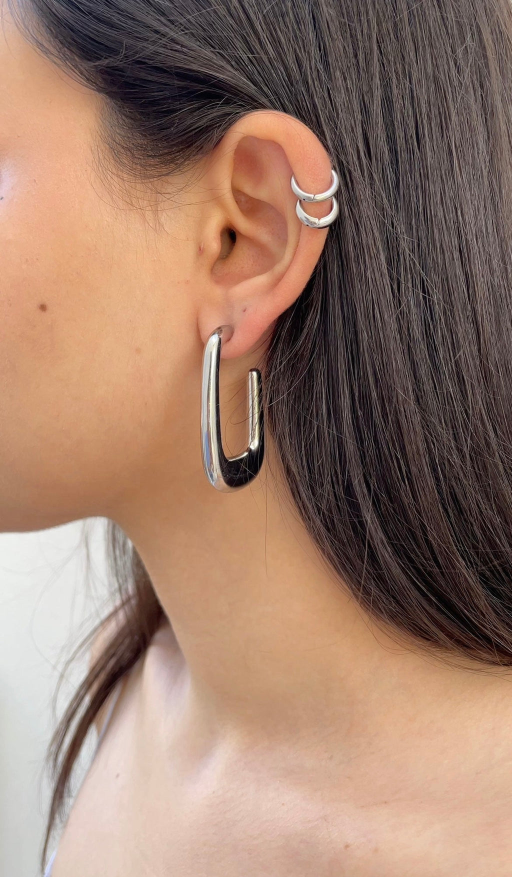 Huge Rectangular Earrings