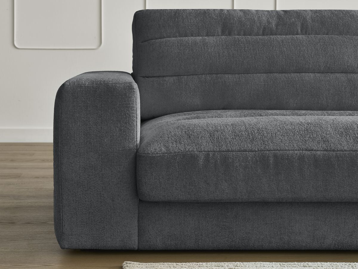 Sierra - Canapé D'Angle Fixe - Tissu Texturé - Angle Droit