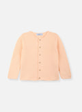 Gilet En Coton Bio - Rose Saumon - 3 Ans