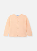 Gilet En Coton Bio - Rose Saumon - 3 Ans