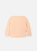 Gilet En Coton Bio - Rose Saumon - 3 Ans