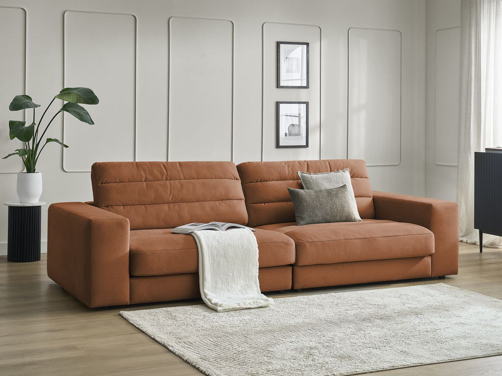 Sierra - Canapé Droit Fixe 3 Places - Velours