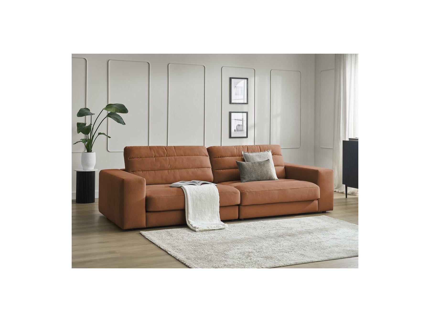 Sierra - Canapé Droit Fixe 3 Places - Velours