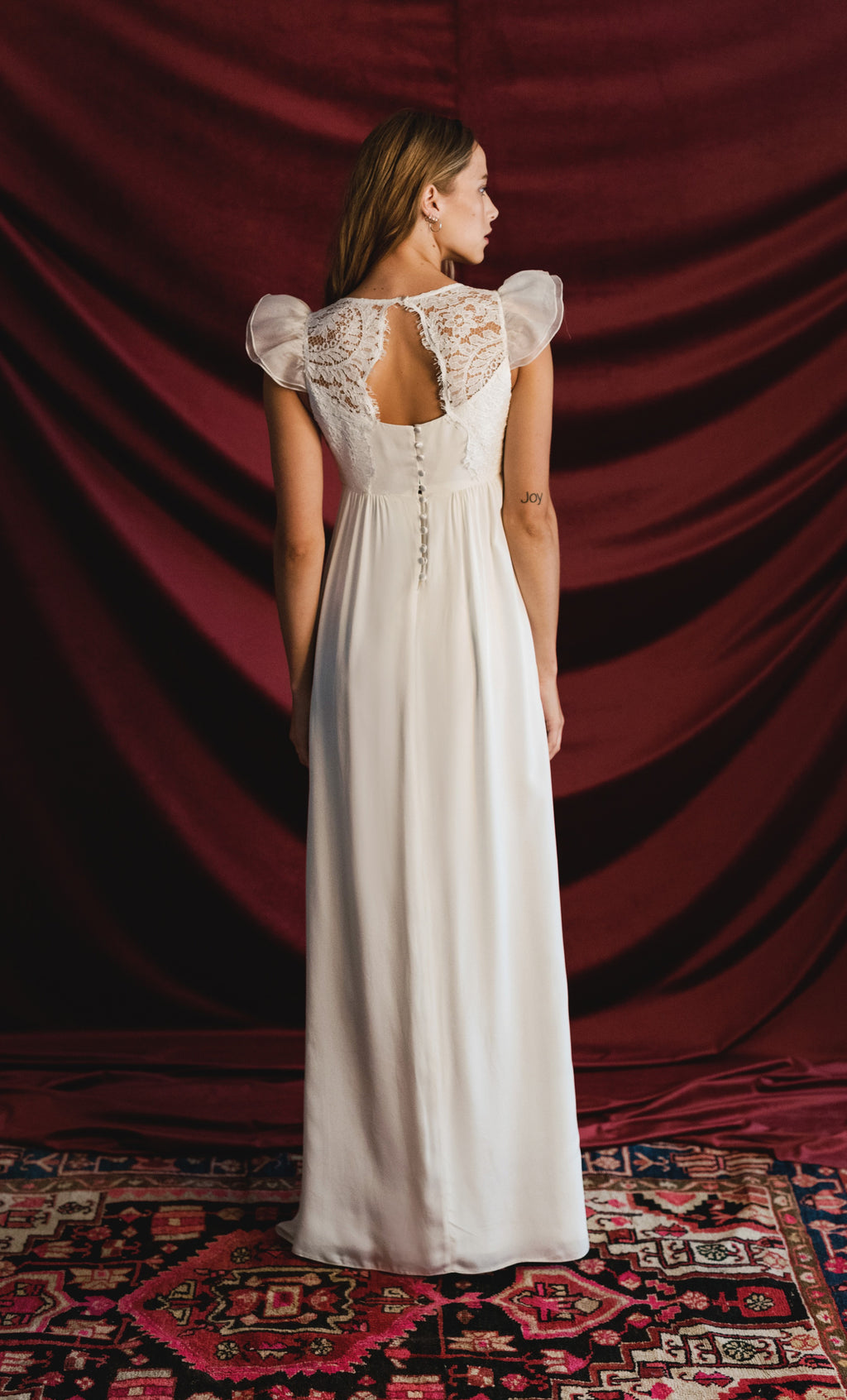 Sublime Long Dress - White Silk