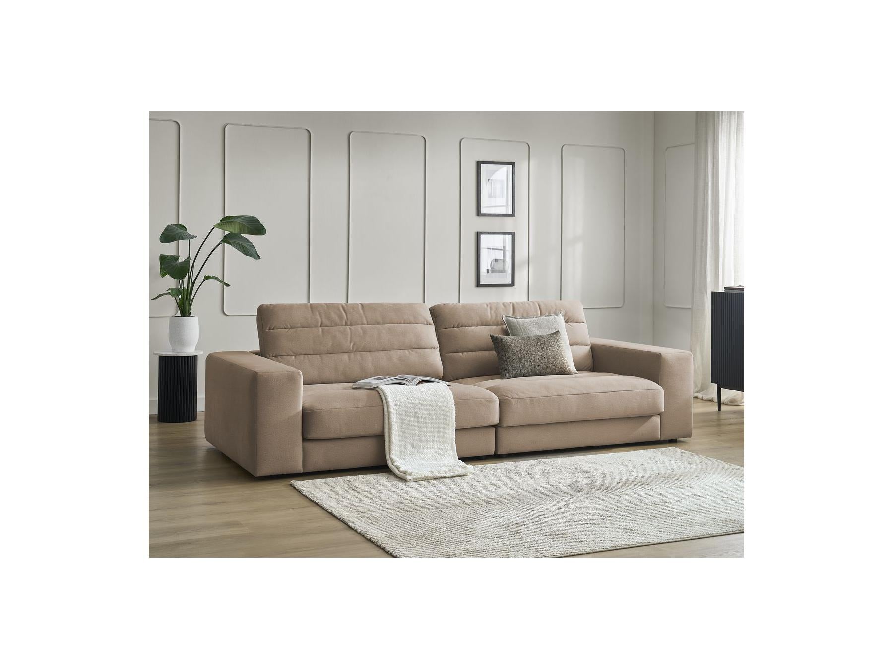 Sierra - Canapé Droit Fixe 3 Places - Velours