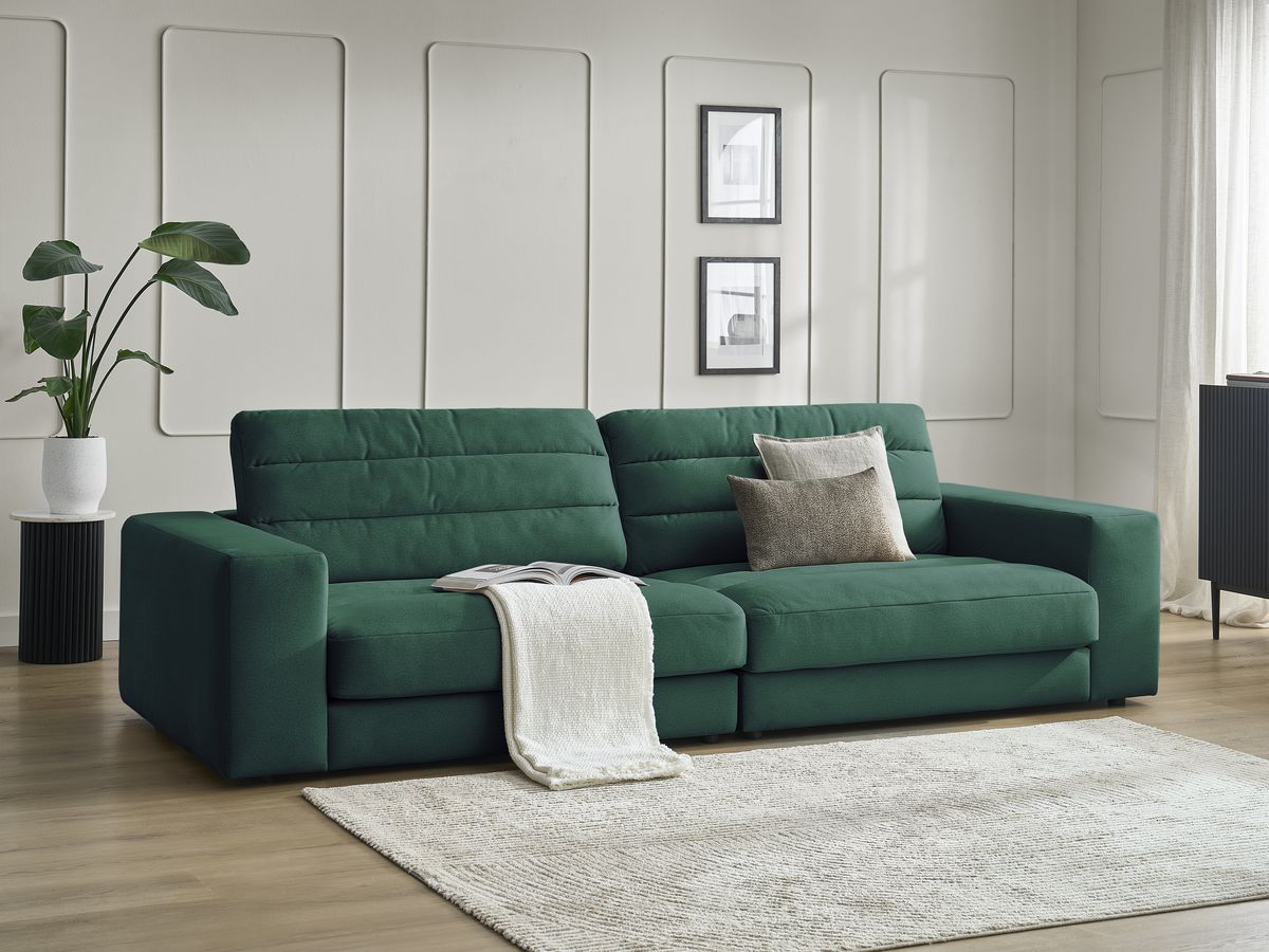 Sierra - Canapé Droit Fixe 3 Places - Velours