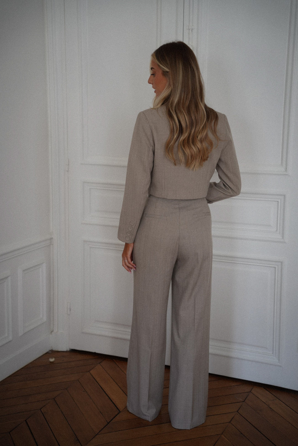 Roza Beige - Pantalón Recto