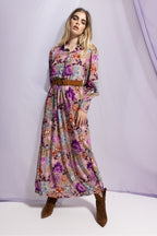 The Sara Red Lily Lilac Dress