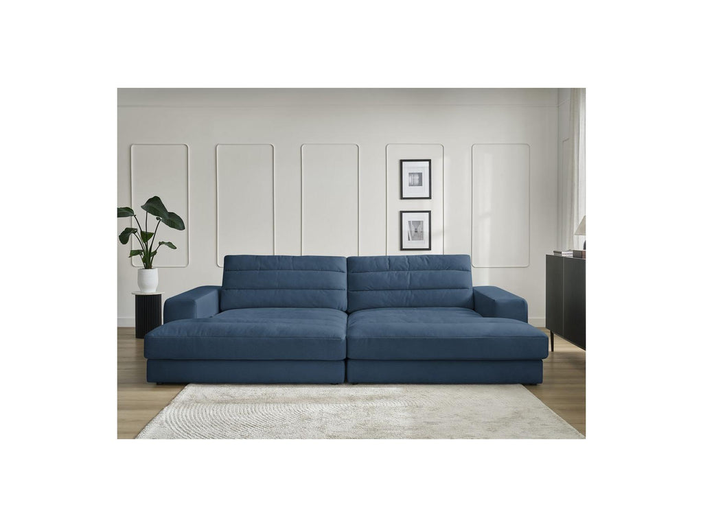 Sierra - Canapé Droit Fixe 4 Places Assise Profonde - Velours