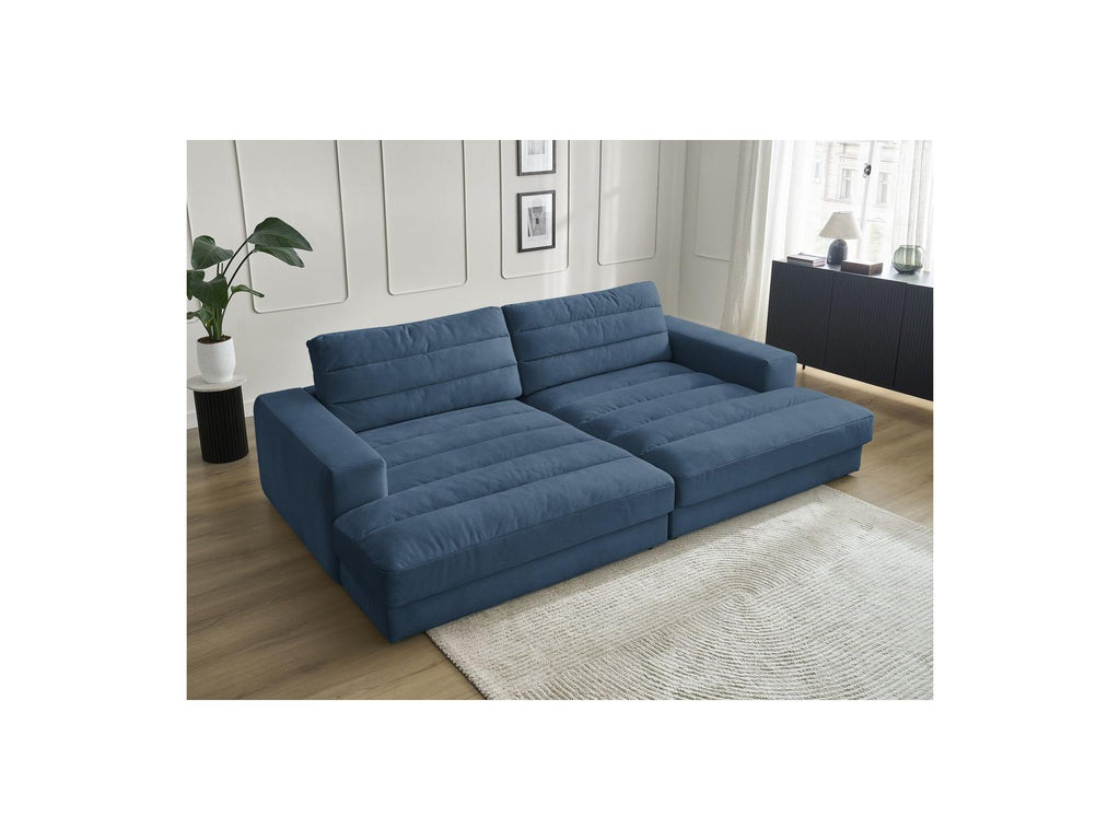 Sierra - Canapé Droit Fixe 4 Places Assise Profonde - Velours