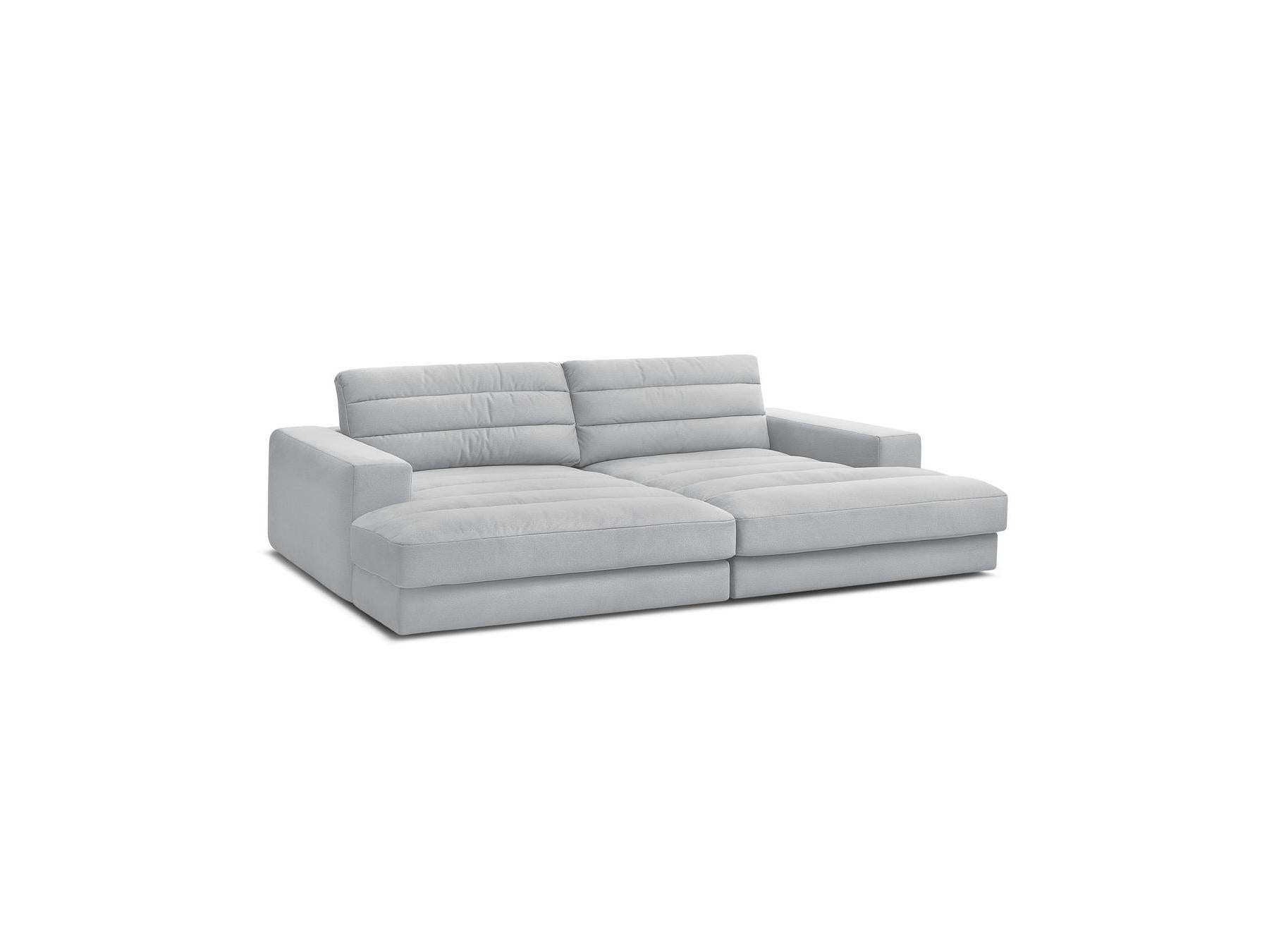 Sierra - Canapé Droit Fixe 4 Places Assise Profonde - Velours