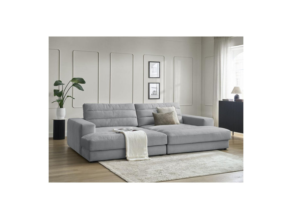 Sierra - Canapé Droit Fixe 4 Places Assise Profonde - Velours