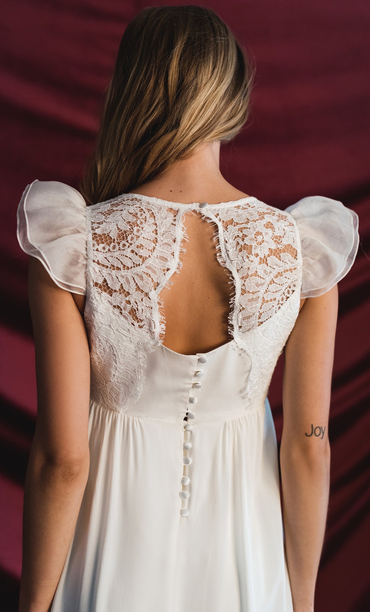 Sublime Long Dress - White Silk