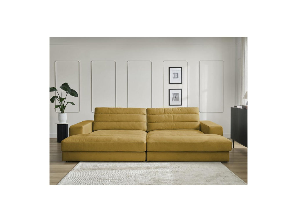Sierra - Canapé Droit Fixe 4 Places Assise Profonde - Velours