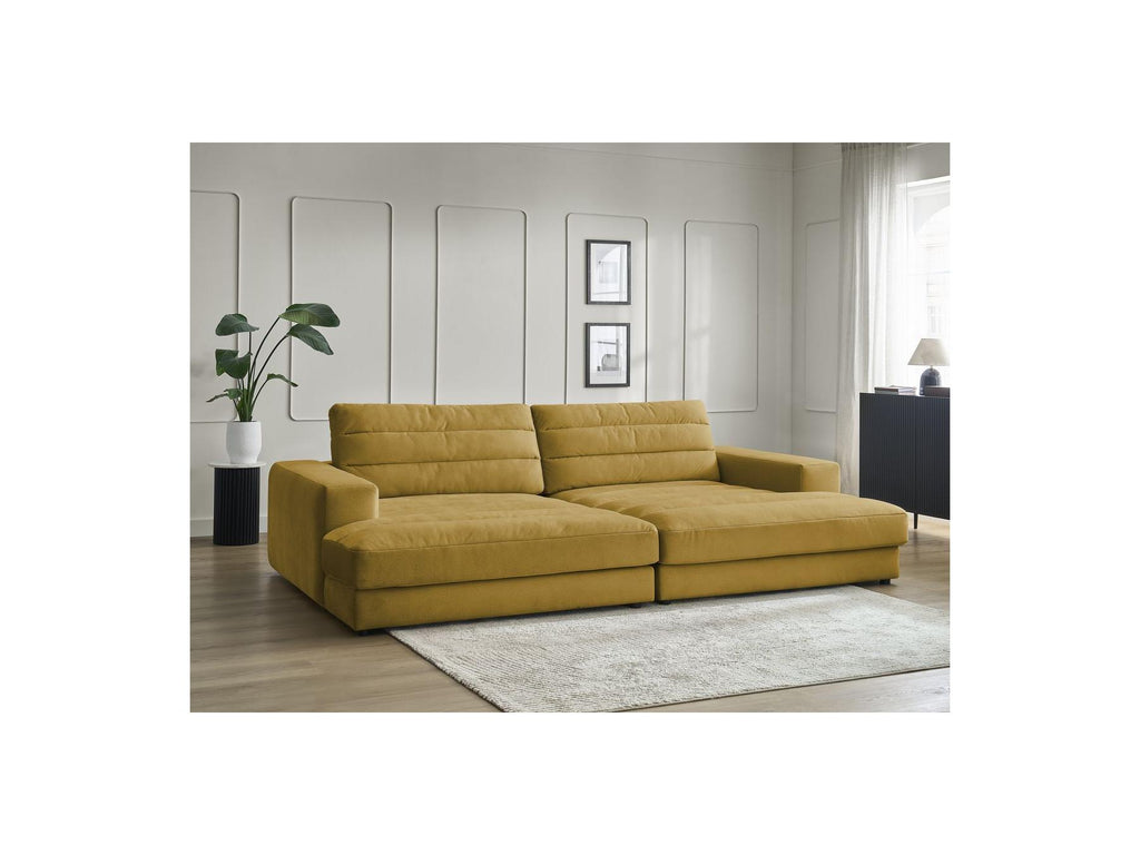 Sierra - Canapé Droit Fixe 4 Places Assise Profonde - Velours