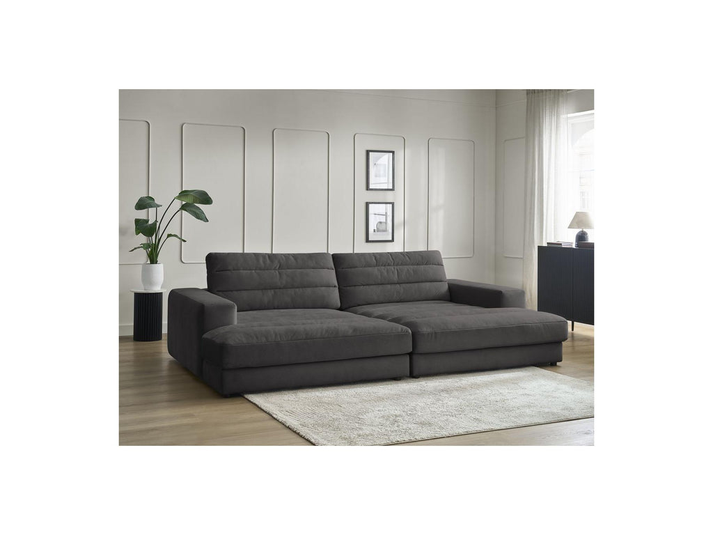 Sierra - Canapé Droit Fixe 4 Places Assise Profonde - Velours