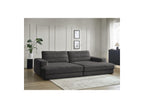 Sierra - Canapé Droit Fixe 4 Places Assise Profonde - Velours