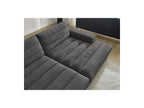 Sierra - Canapé Droit Fixe 4 Places Assise Profonde - Velours