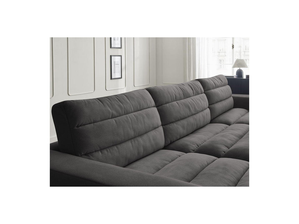 Sierra - Canapé Droit Fixe 4 Places Assise Profonde - Velours