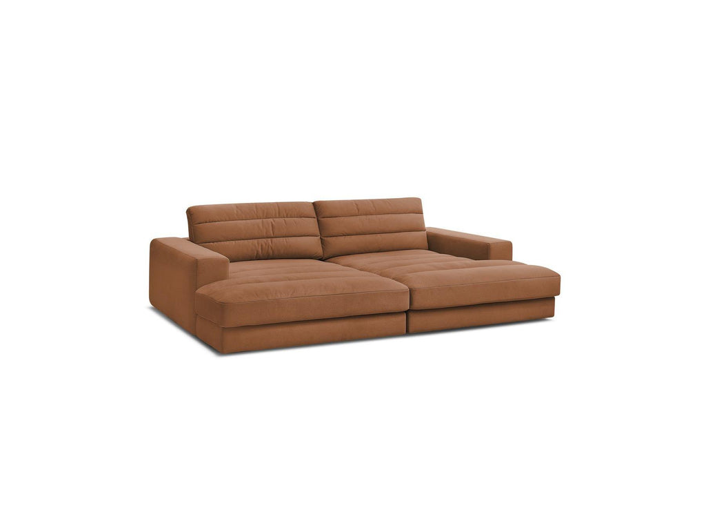 Sierra - Canapé Droit Fixe 4 Places Assise Profonde - Velours