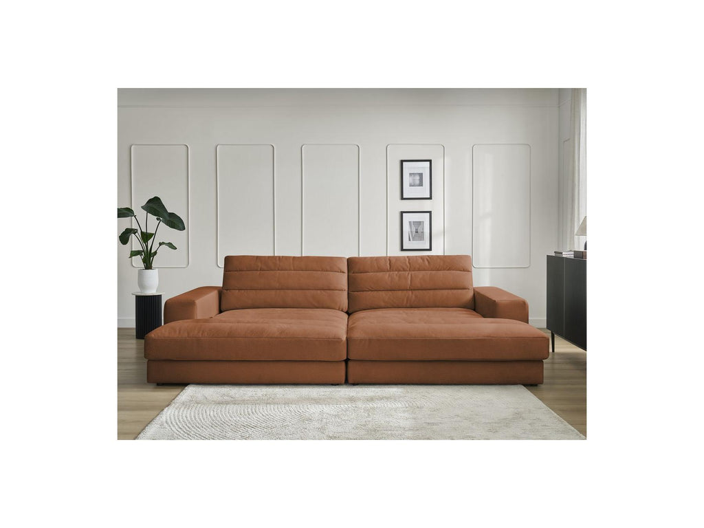 Sierra - Canapé Droit Fixe 4 Places Assise Profonde - Velours