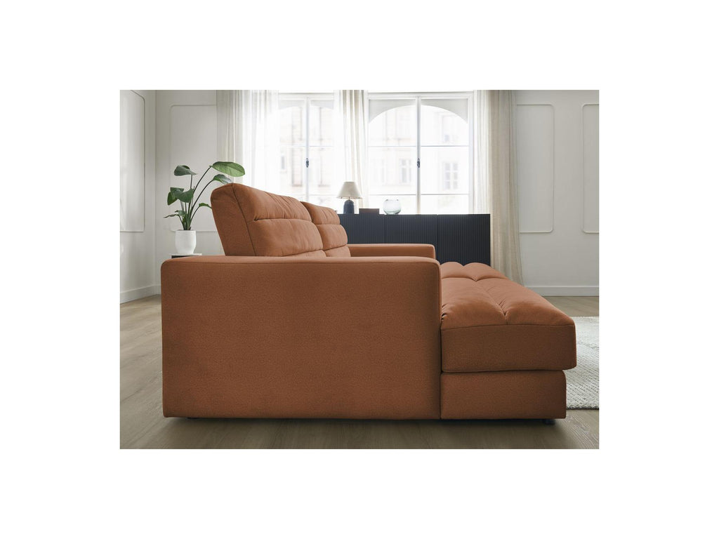Sierra - Canapé Droit Fixe 4 Places Assise Profonde - Velours