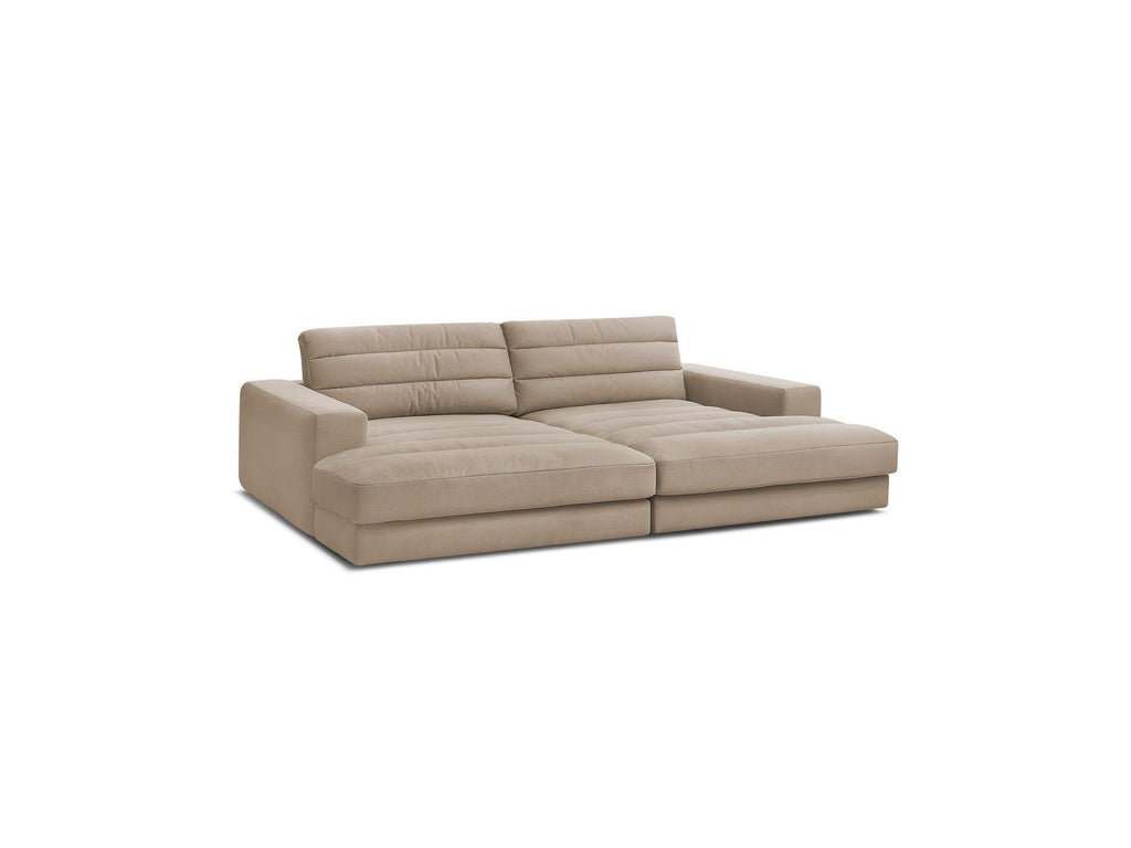 Sierra - Canapé Droit Fixe 4 Places Assise Profonde - Velours
