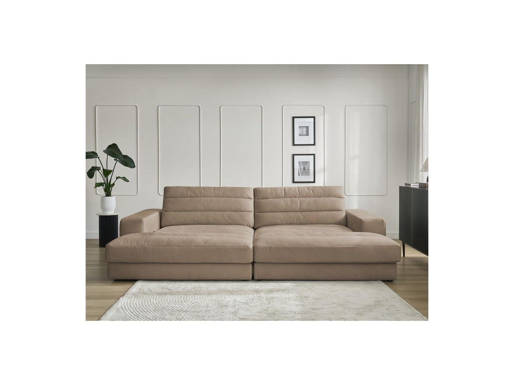 Sierra - Canapé Droit Fixe 4 Places Assise Profonde - Velours