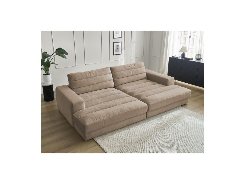 Sierra - Canapé Droit Fixe 4 Places Assise Profonde - Velours