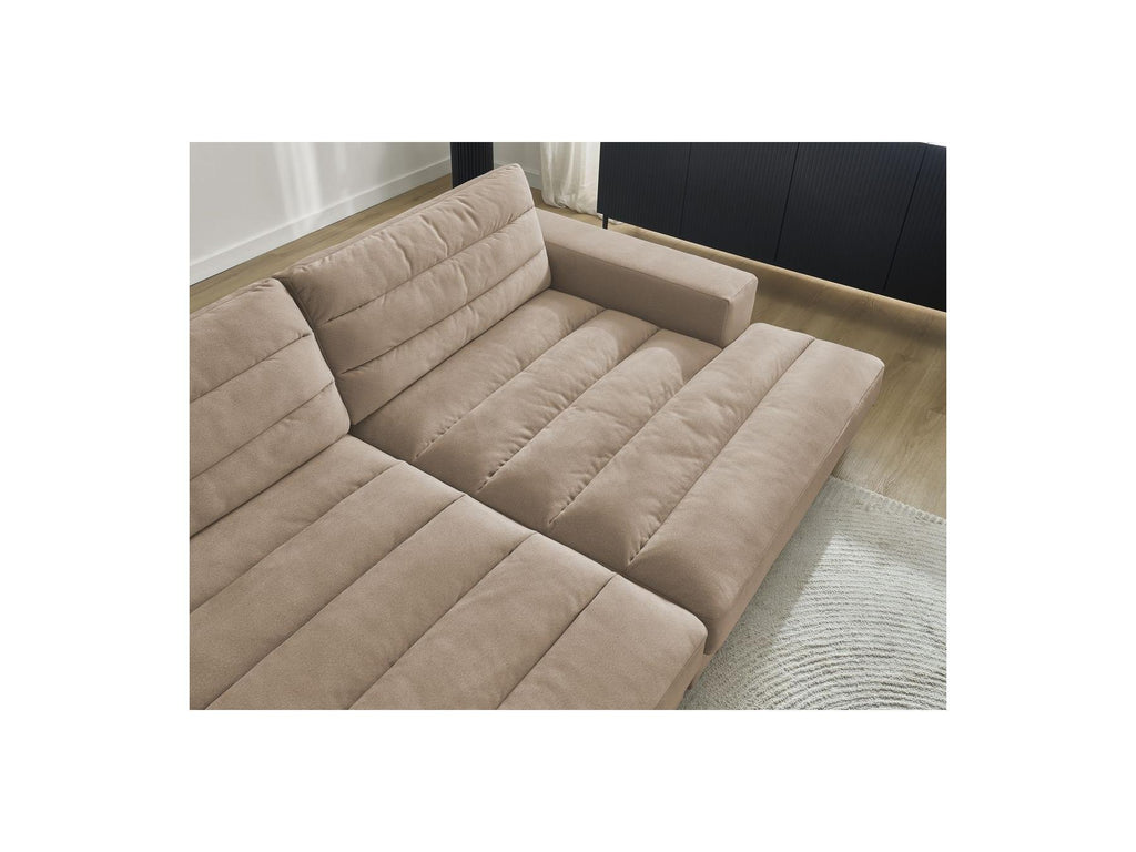 Sierra - Canapé Droit Fixe 4 Places Assise Profonde - Velours