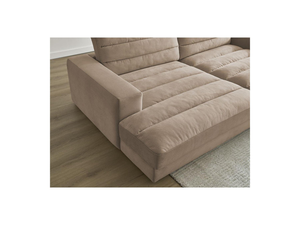 Sierra - Canapé Droit Fixe 4 Places Assise Profonde - Velours