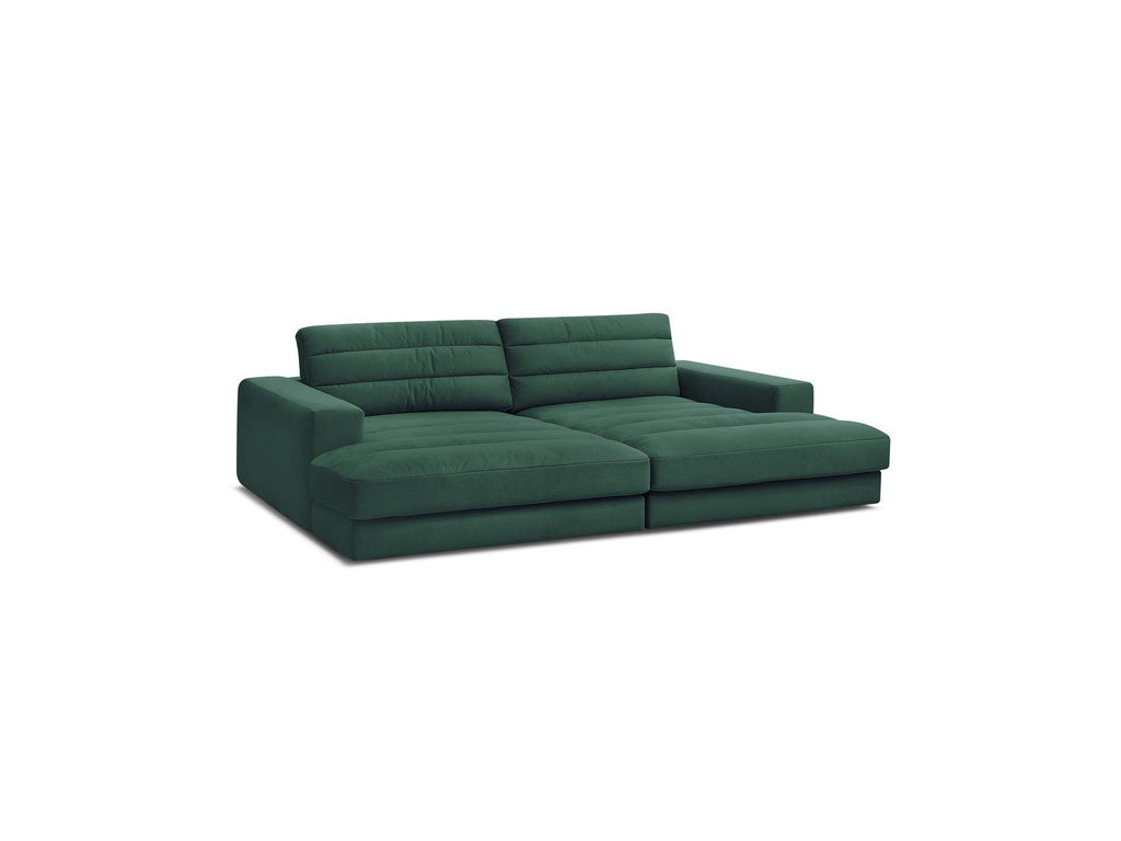 Sierra - Canapé Droit Fixe 4 Places Assise Profonde - Velours