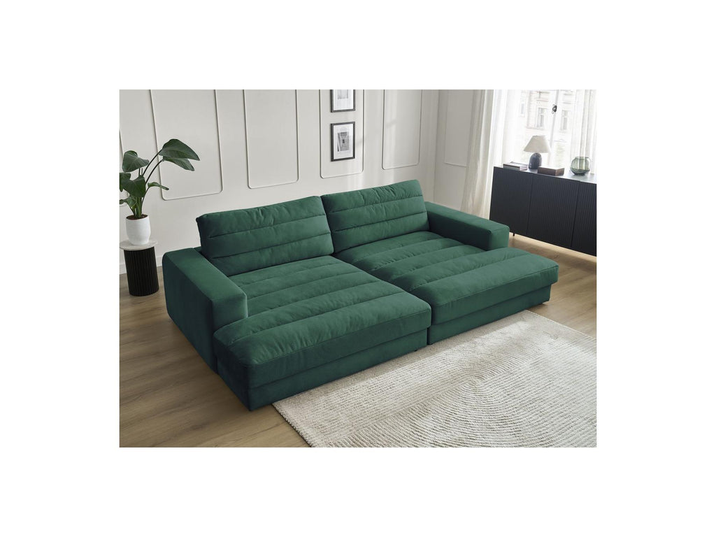 Sierra - Canapé Droit Fixe 4 Places Assise Profonde - Velours