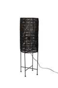 Kari - Floor lamp - Jute - Black
