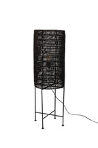 Kari - Floor lamp - Jute - Black