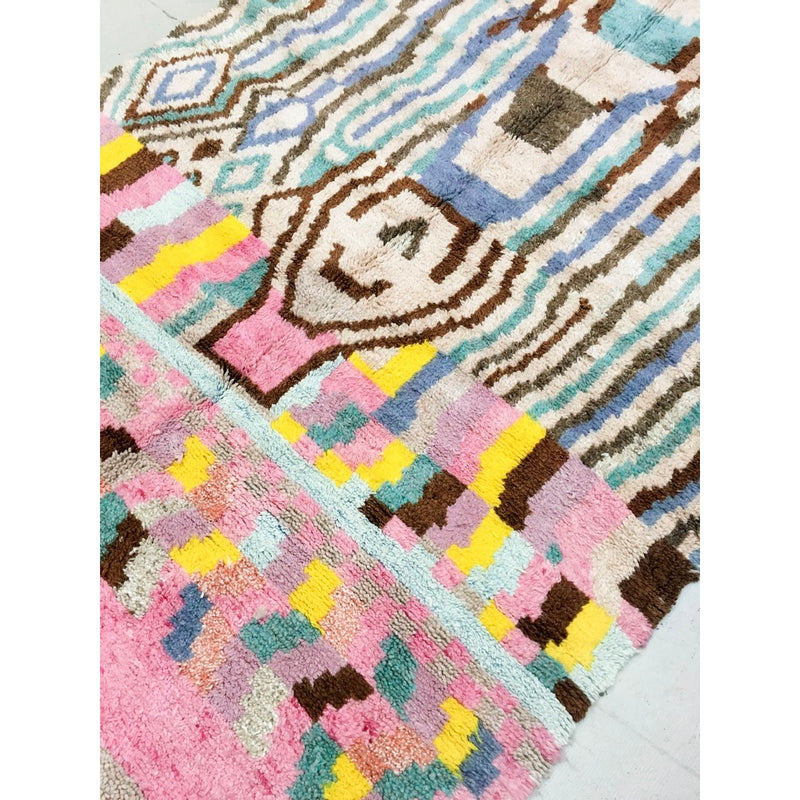 Tapis Berbère Marocain Boujaad - Multicolore